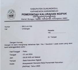 BAC MUSYAWARAH KALURAHAN 2024